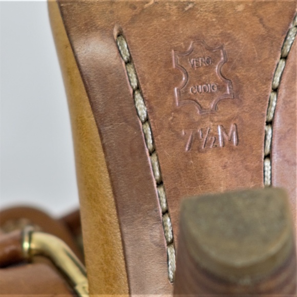 Michael Kors 7.5 M Tan Genuine Leather, Block Heel - Picture 8 of 8